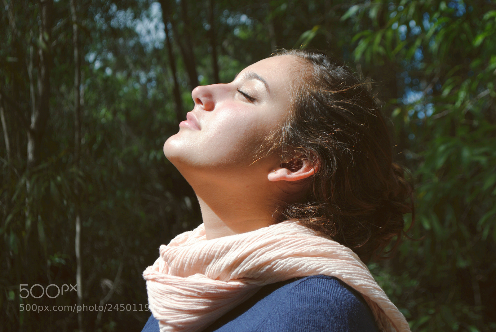 Nikon D3000 sample photo. Girl basks in sunlight photography