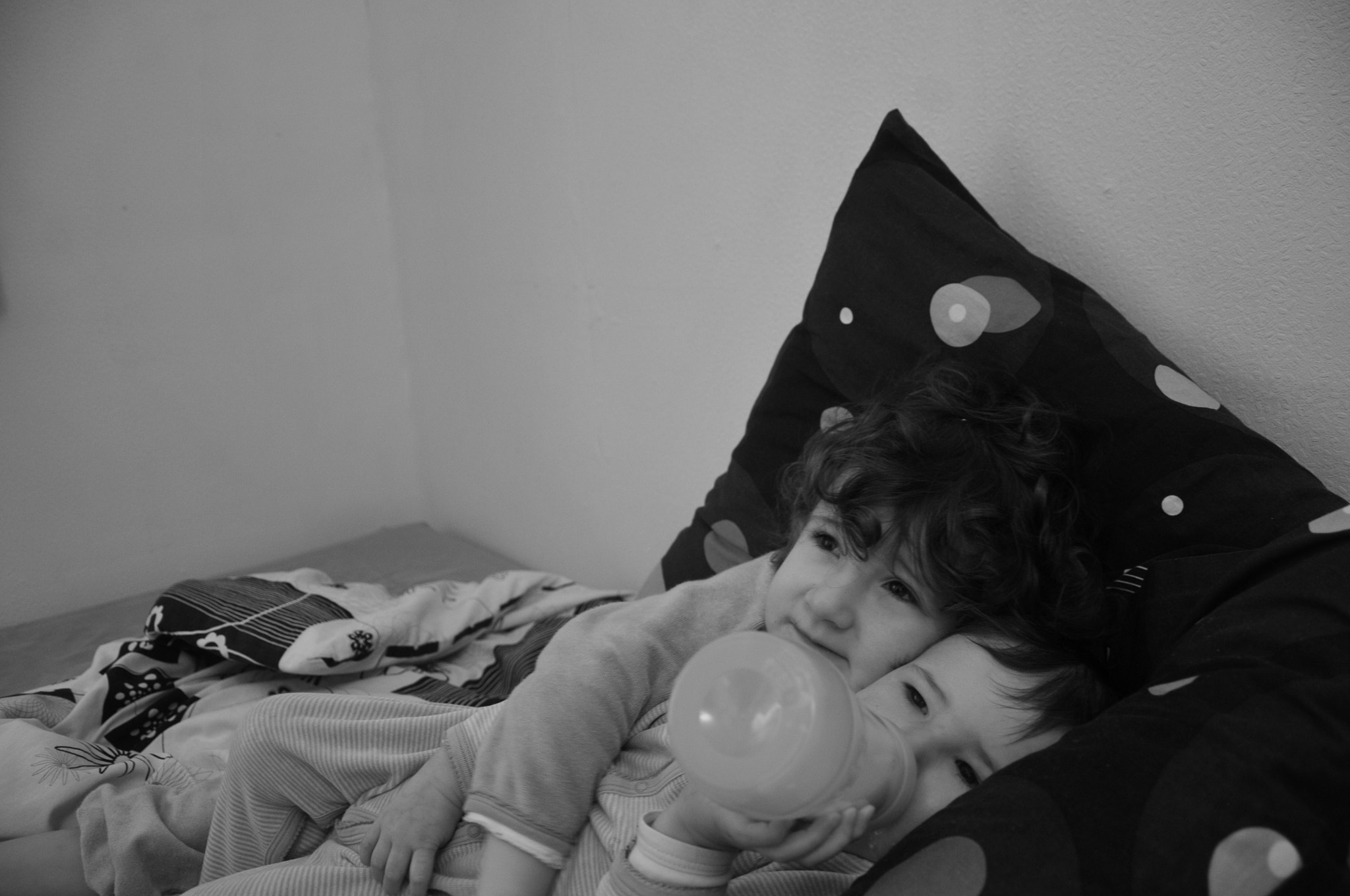 Nikon D300 sample photo. Morning baby bottle photography