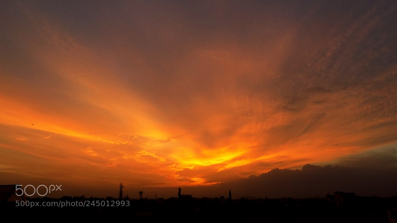 Nikon COOLPIX L340 sample photo. Flames in the sky photography