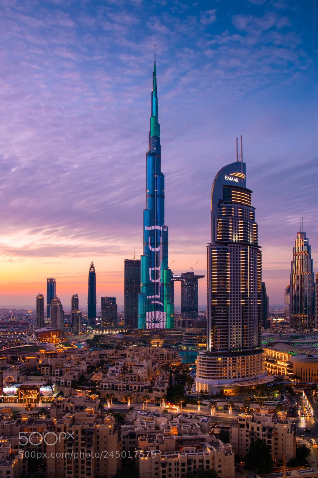 Nikon D850 sample photo. Sunset of the burj photography