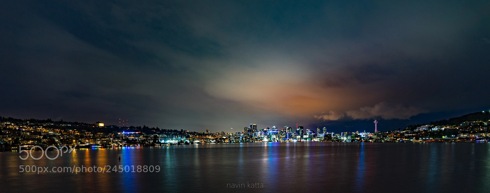 Sony a7 sample photo. Seattle at night photography