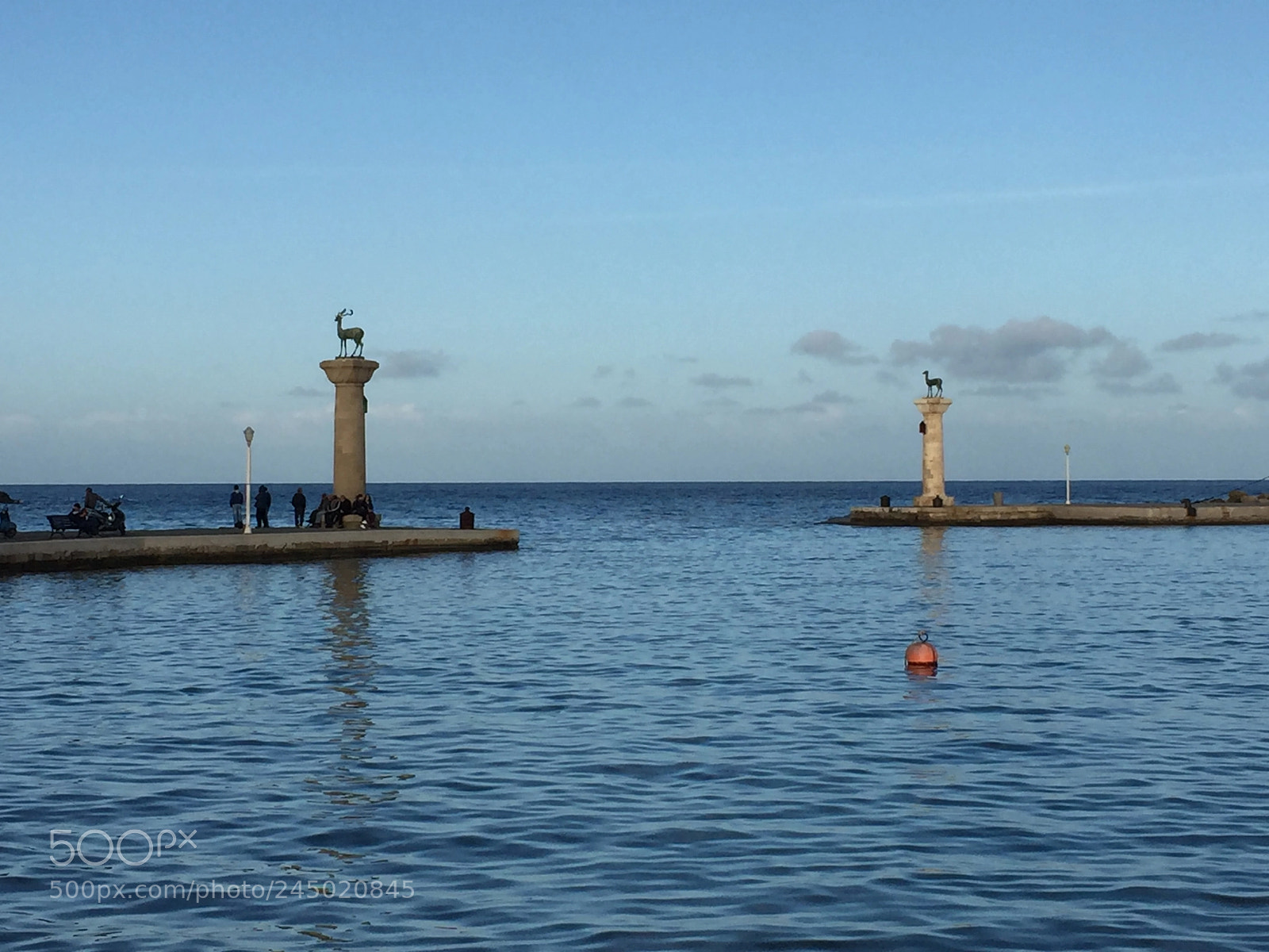 Apple iPhone 6 Plus sample photo. Entrance to rhodes harbour photography