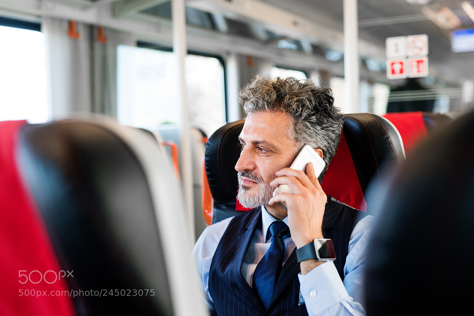 Nikon D5 sample photo. Mature businessman with smartphone photography
