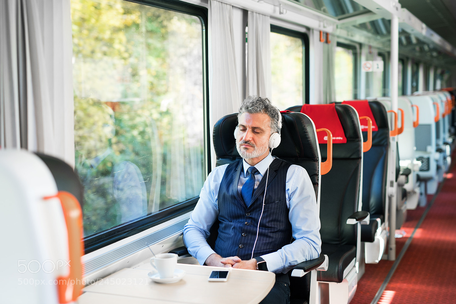 Nikon D5 sample photo. Mature businessman with smartphone photography