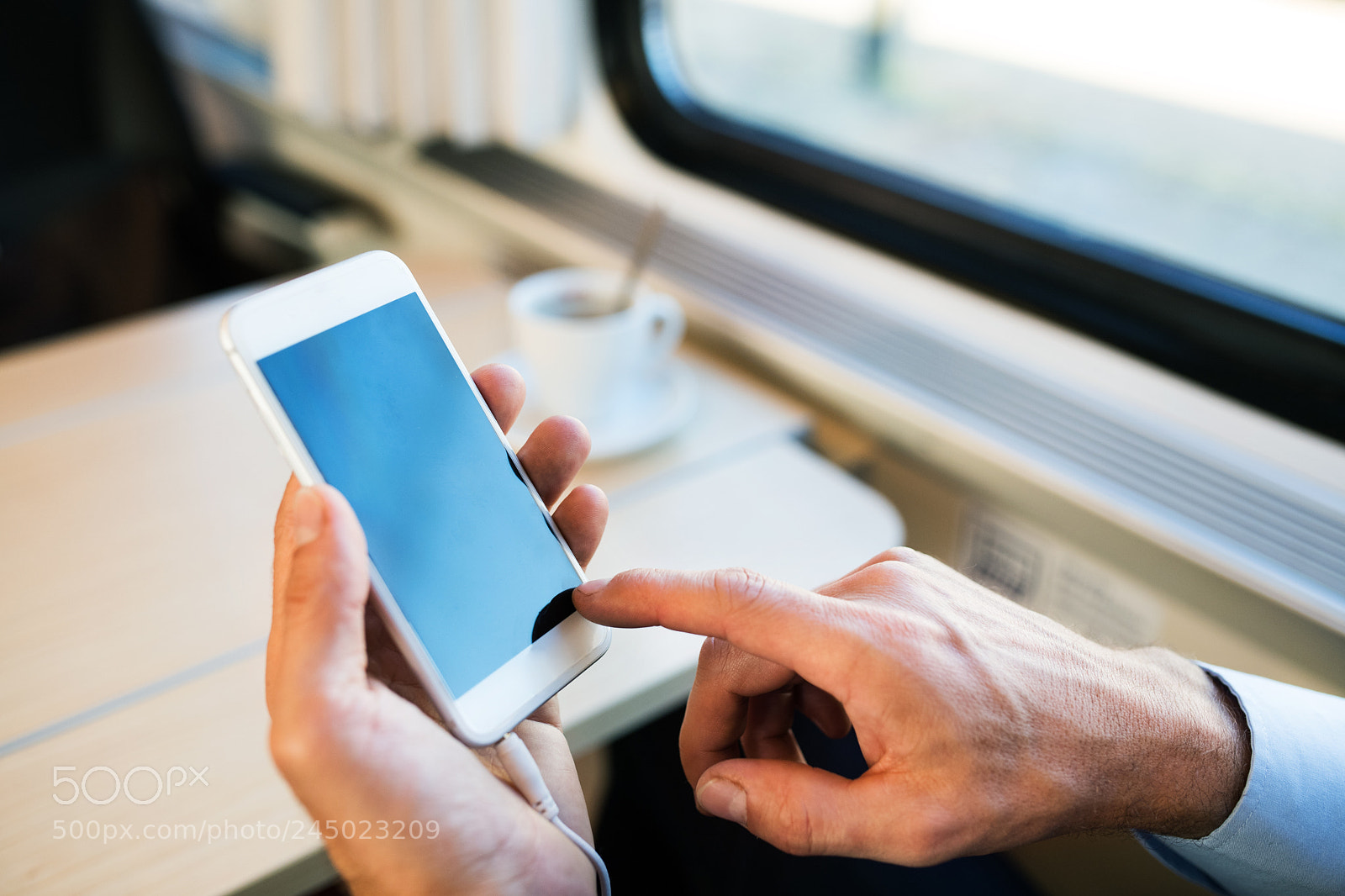 Nikon D5 sample photo. Mature businessman with smartphone photography