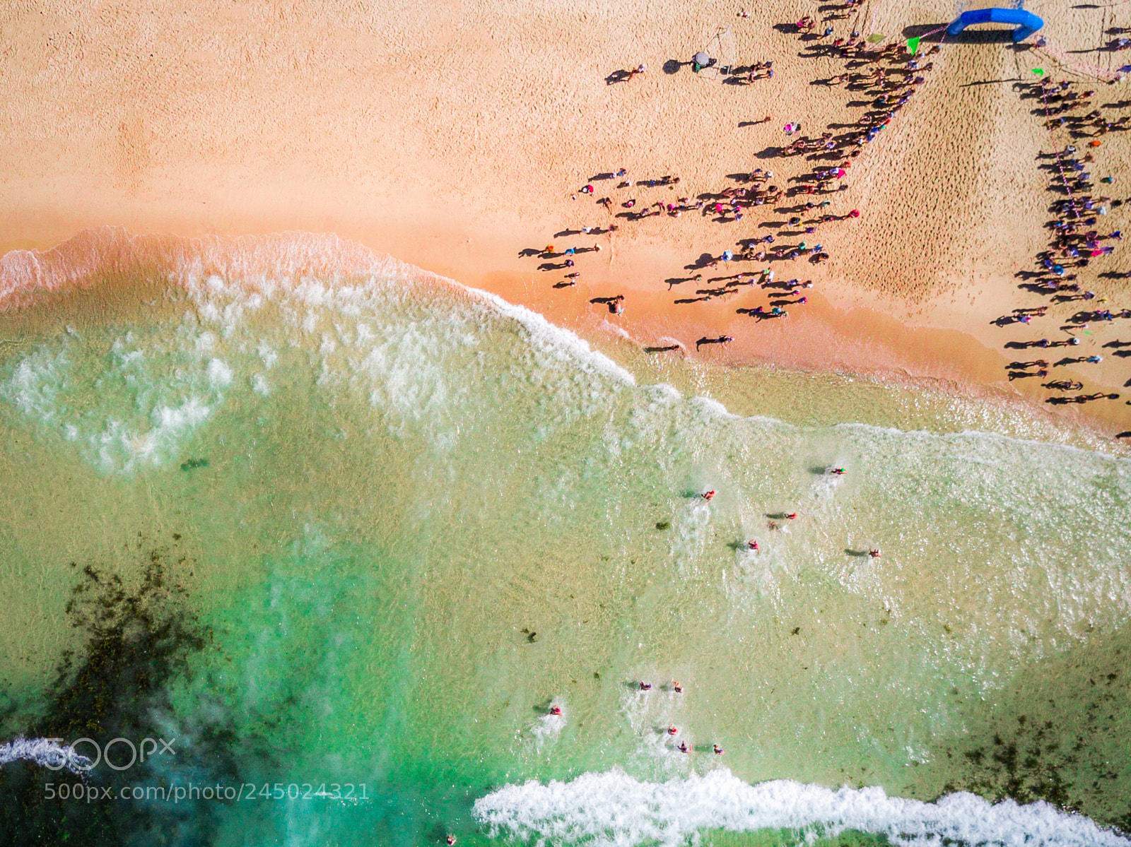 DJI FC220 sample photo. Coogee ocean swim photography