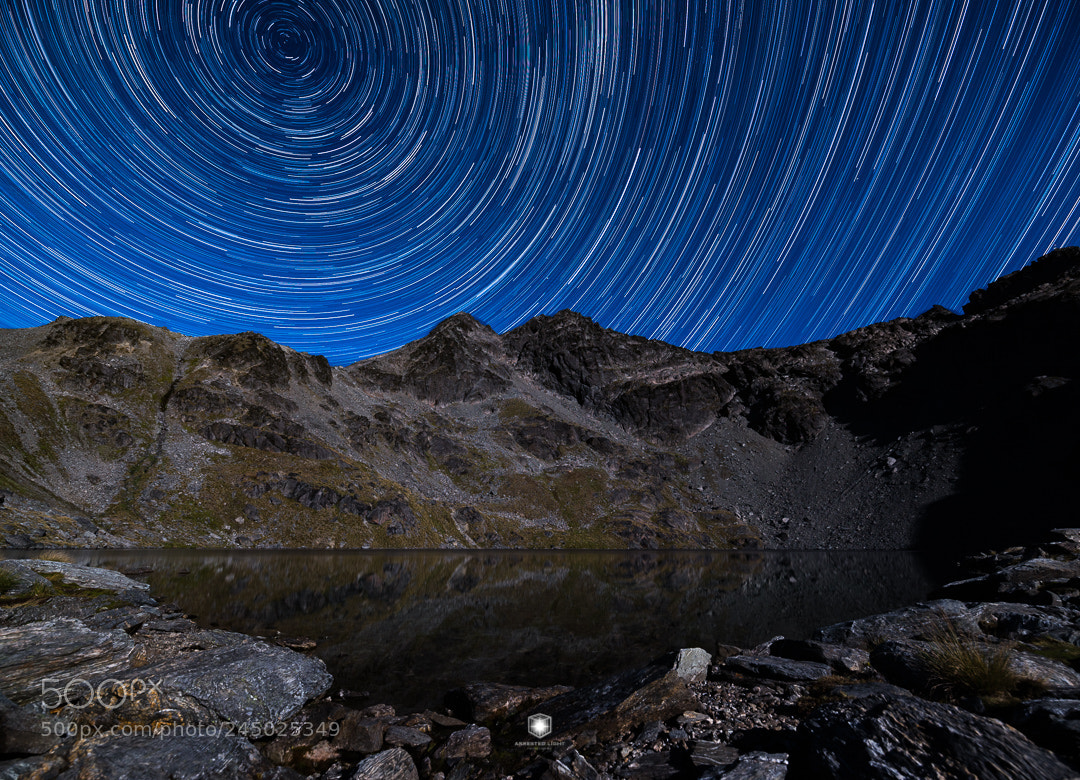 Nikon D610 sample photo. Lake alta star trail photography