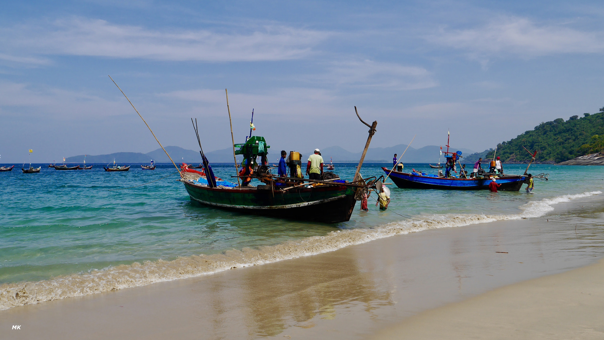 Panasonic Lumix DMC-GF6 sample photo. Fishermen at nyawbyin village in dawei peninsula photography