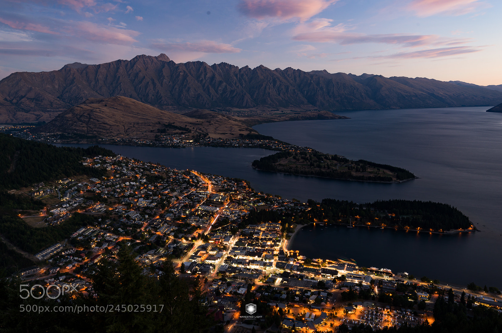 Nikon D610 sample photo. Queenstown at dusk photography