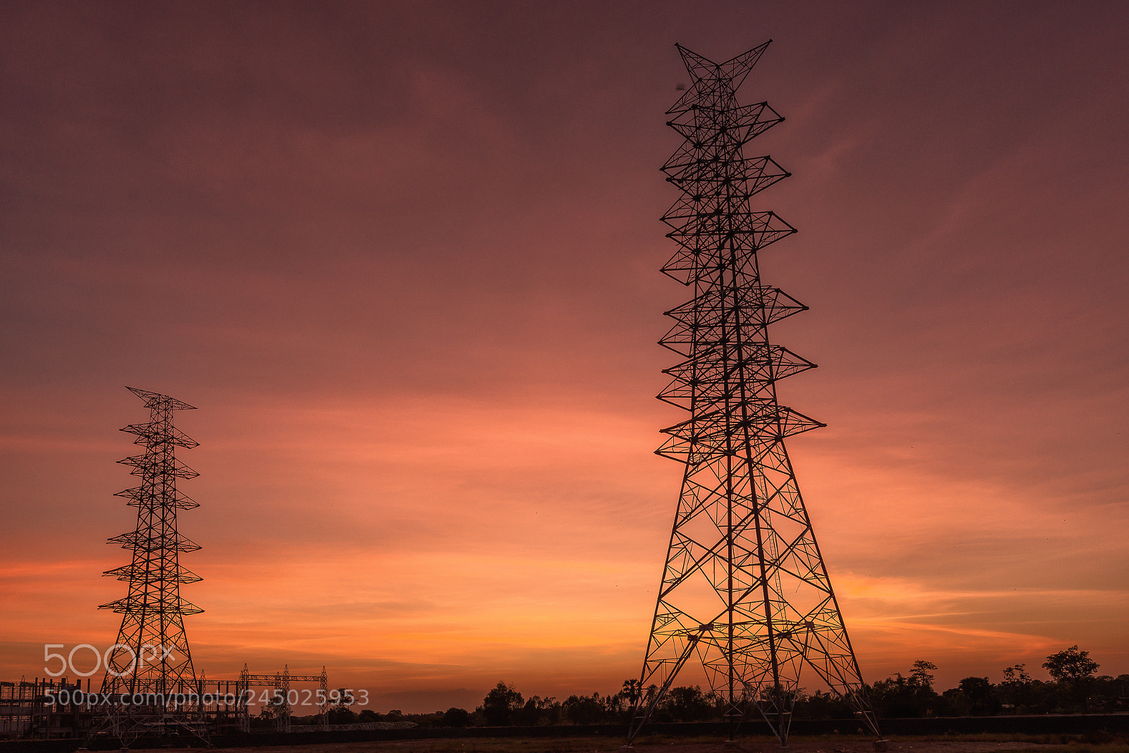 Nikon D610 sample photo. Trnsmission tower photography
