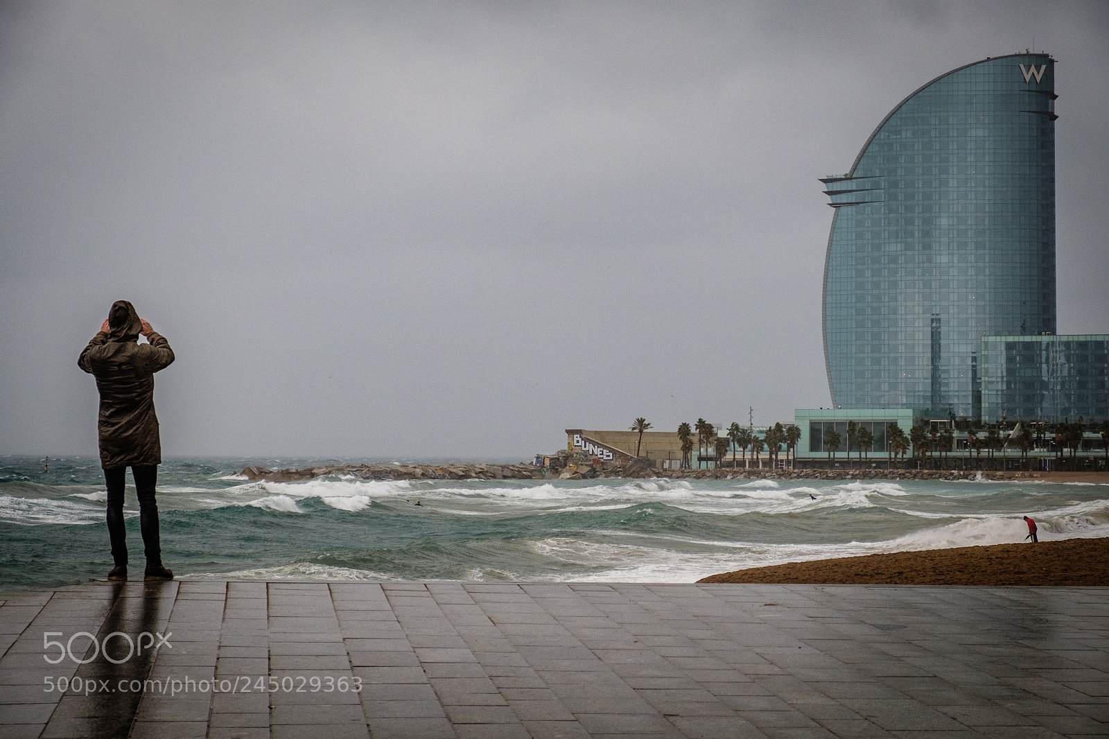 Fujifilm X-T2 sample photo. Barcelona - rain photography