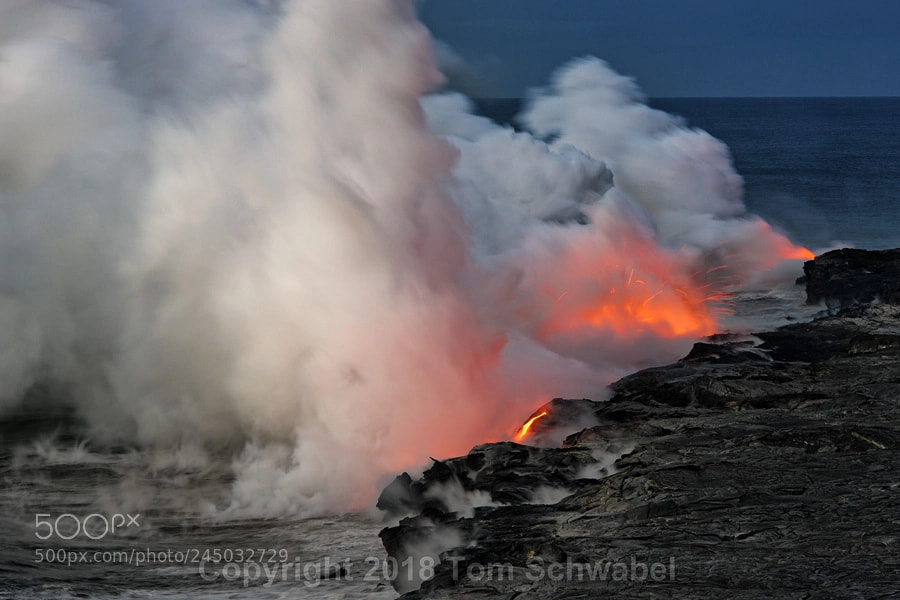 Nikon D800 sample photo. Sea into steam photography