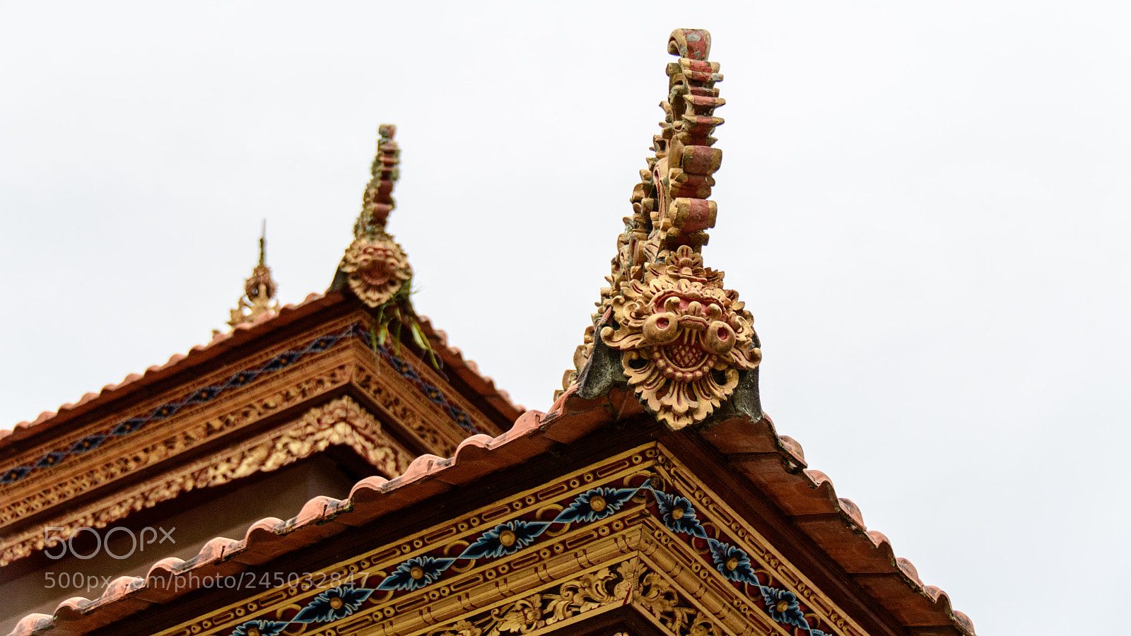 Nikon D7500 sample photo. Balinese roof ends photography