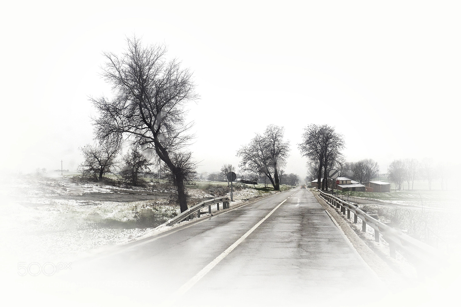 Olympus OM-D E-M5 II sample photo. Snowing and raining photography