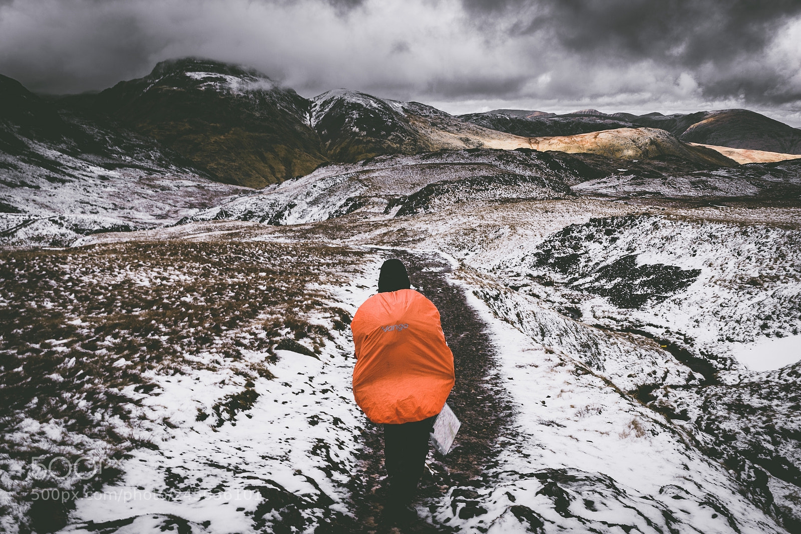 Nikon D5200 sample photo. Scafell pike descent lake photography