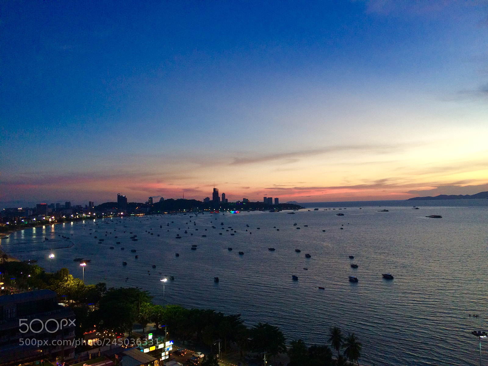 Apple iPhone 5s sample photo. City bay - sunset photography