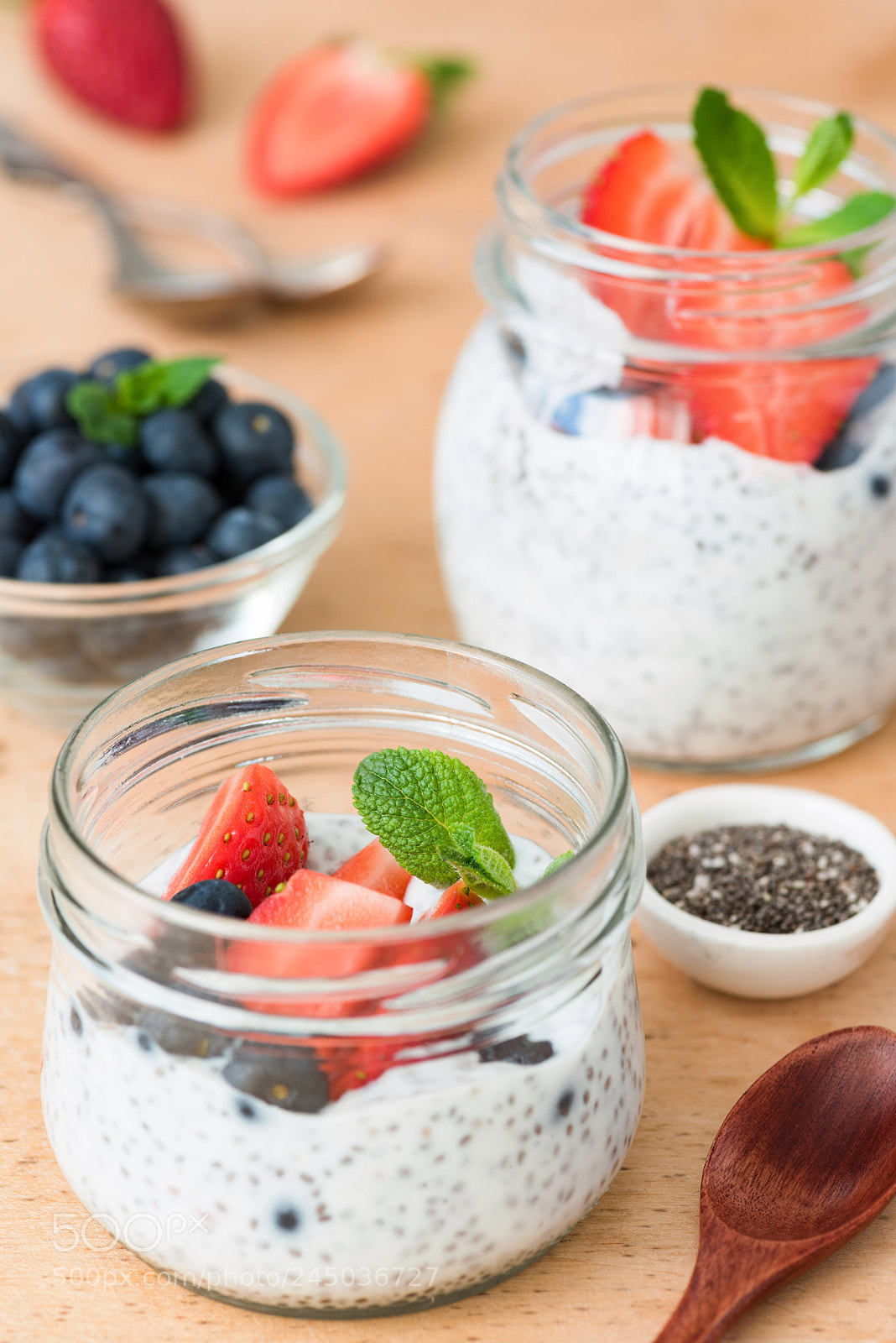 Nikon D810 sample photo. Chia seed pudding with photography