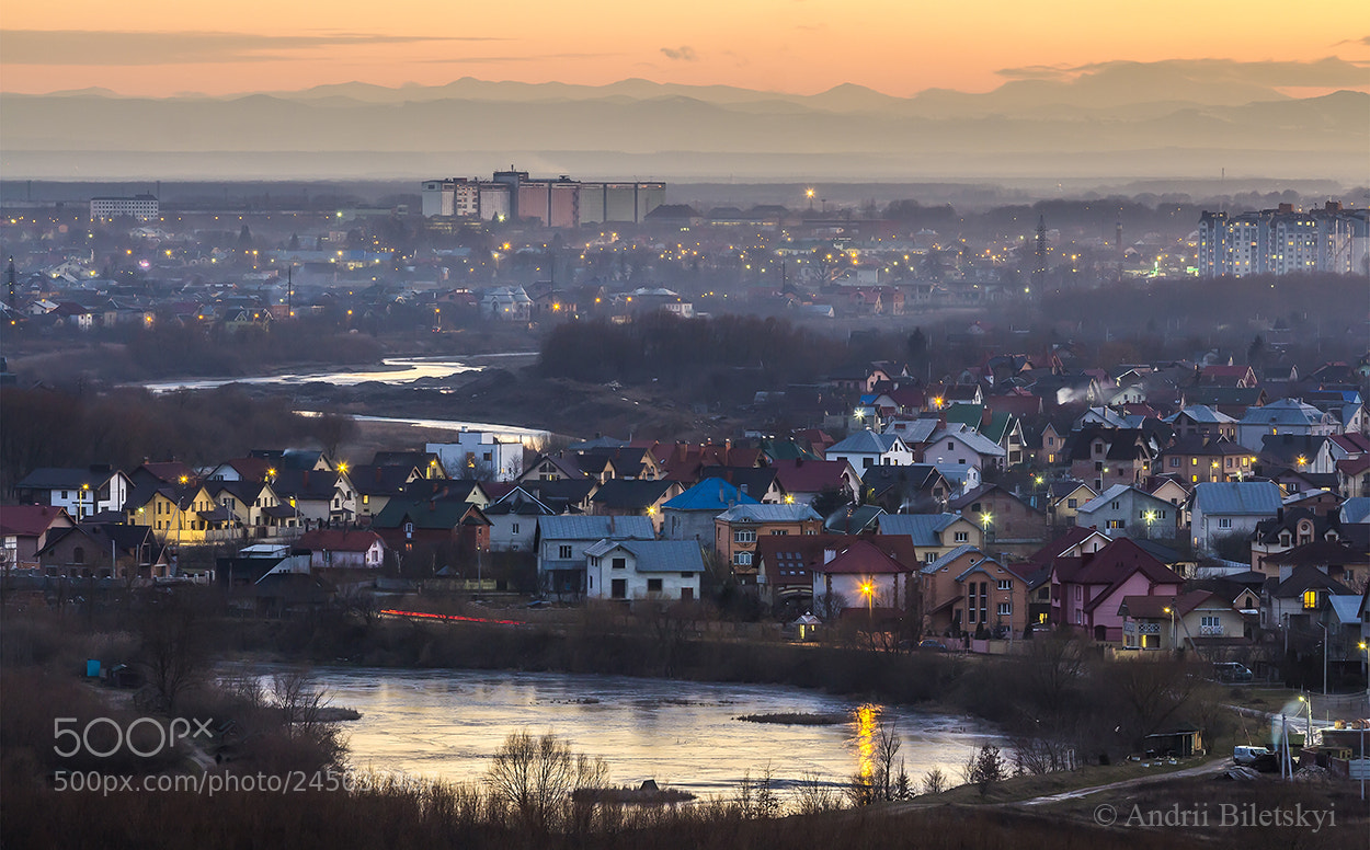 Canon EOS 60D sample photo. Sunset over the city photography