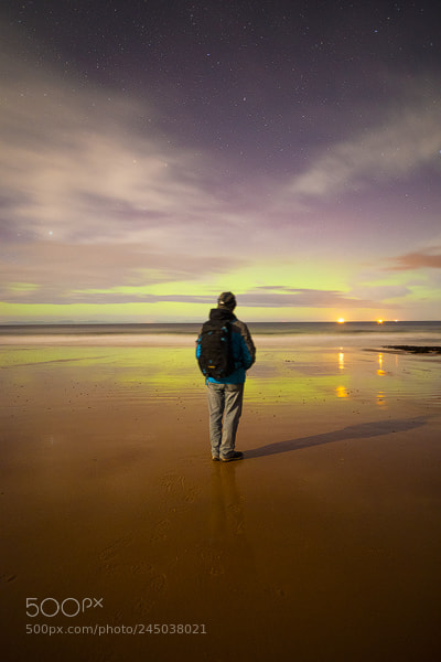 Nikon D810 sample photo. Aurora selfie photography