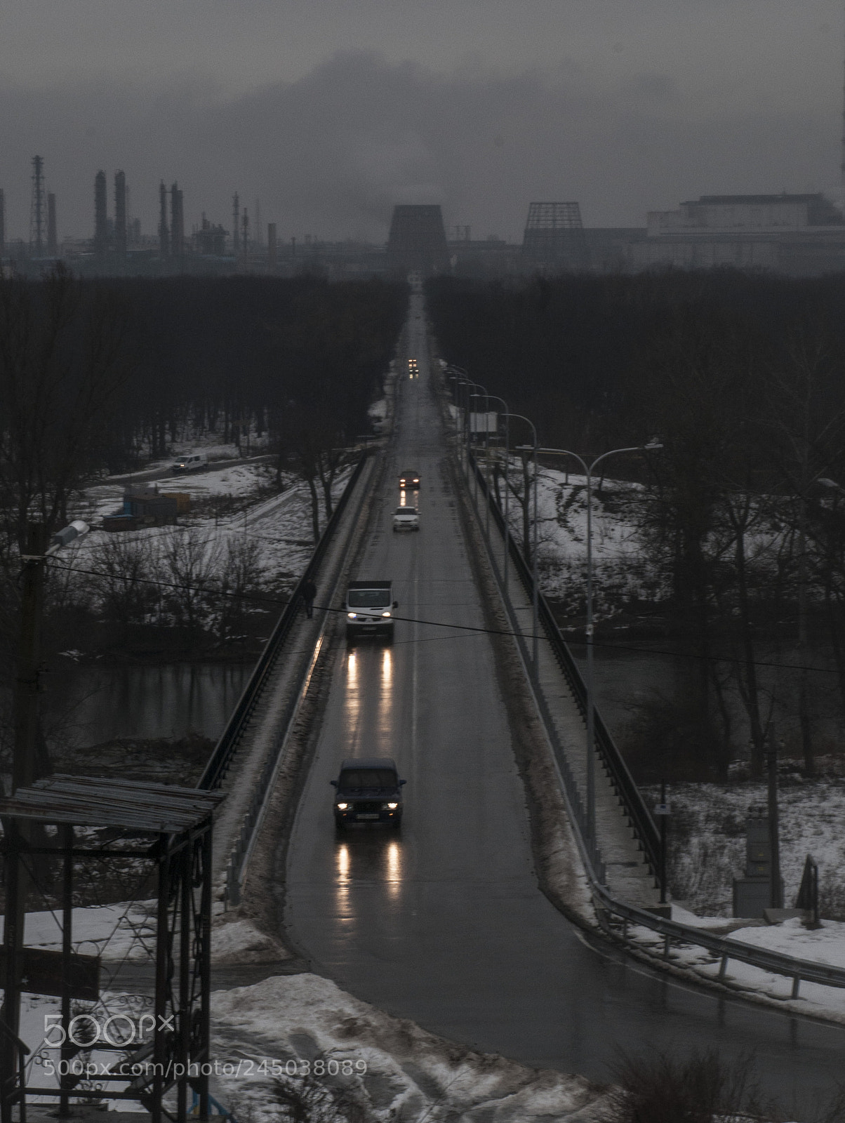 Nikon D300 sample photo. Road to plant photography