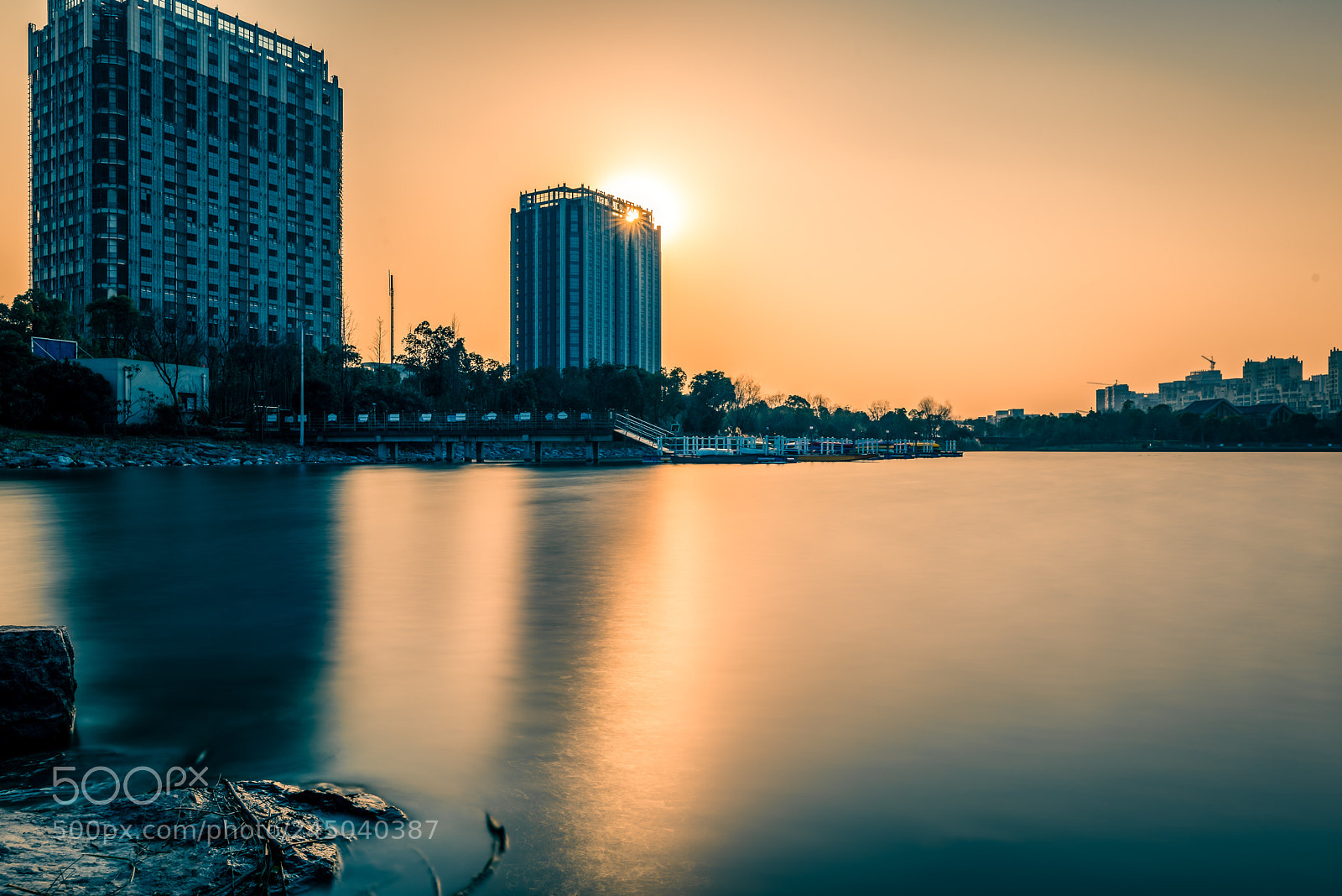 Nikon D810 sample photo. 湖边日落 photography