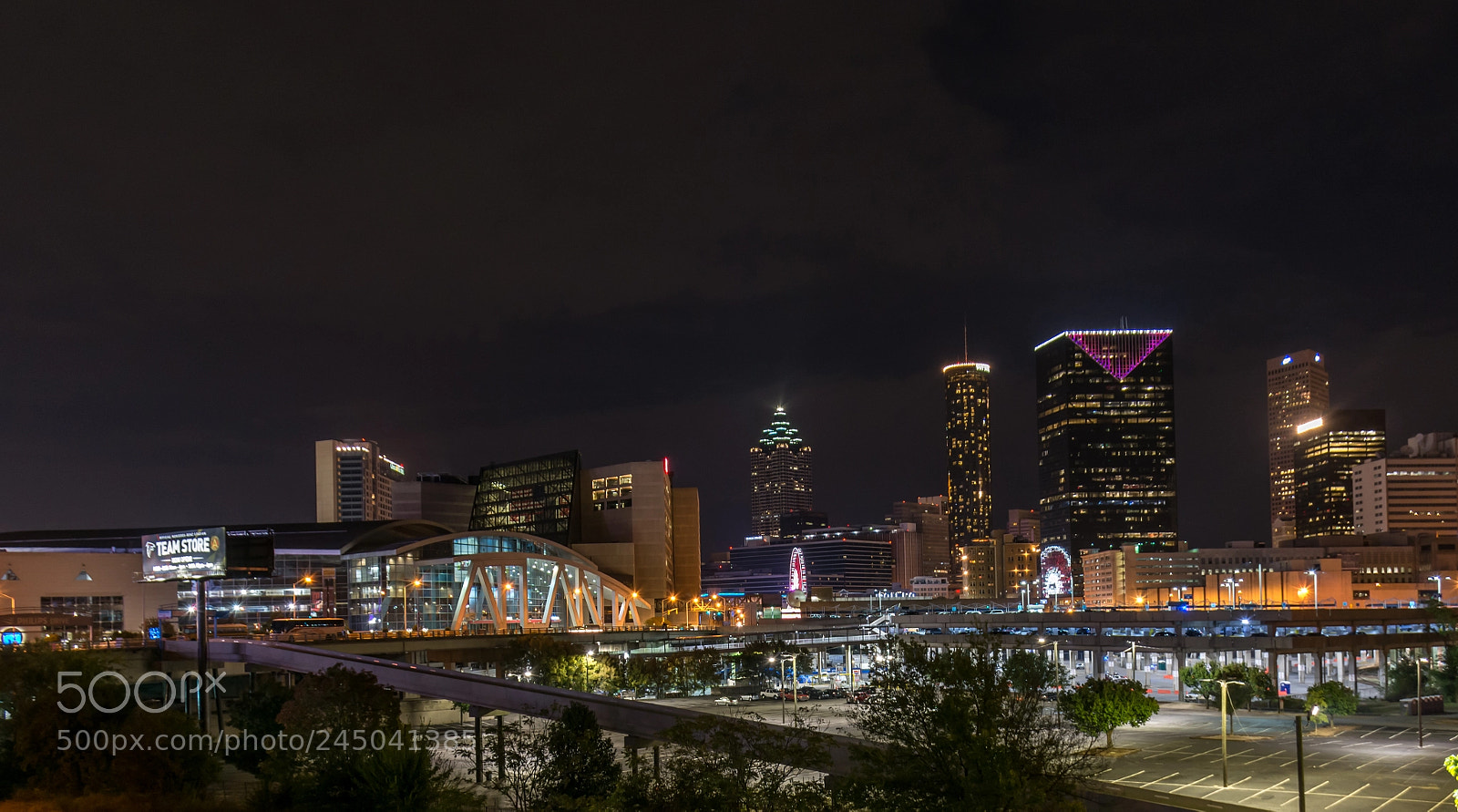 Nikon D5200 sample photo. Atlanta downtown skyline photography