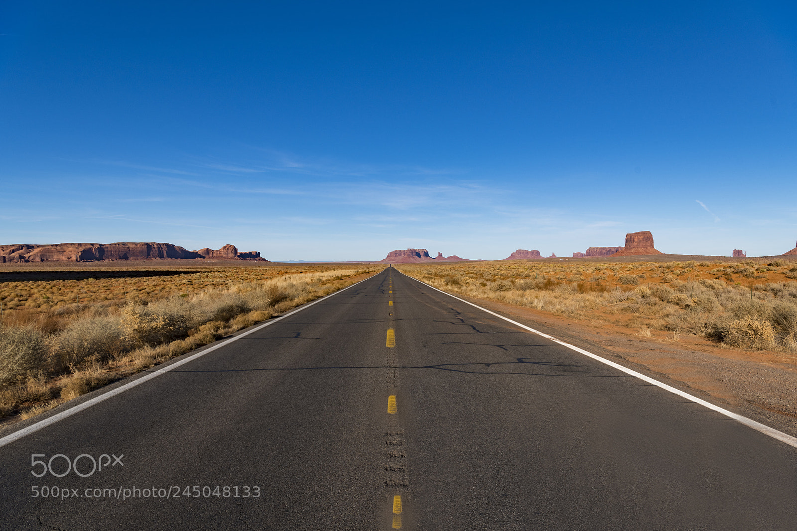 Nikon D850 sample photo. Endless road photography