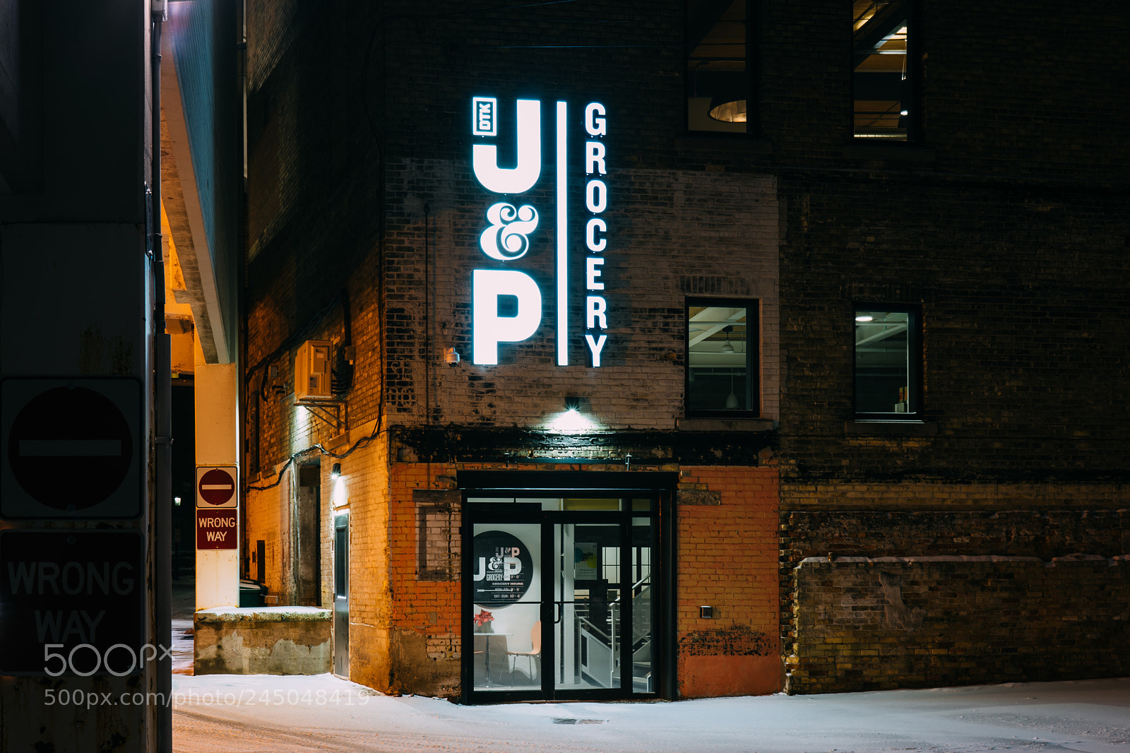 Sony a7 II sample photo. J&p grocery photography