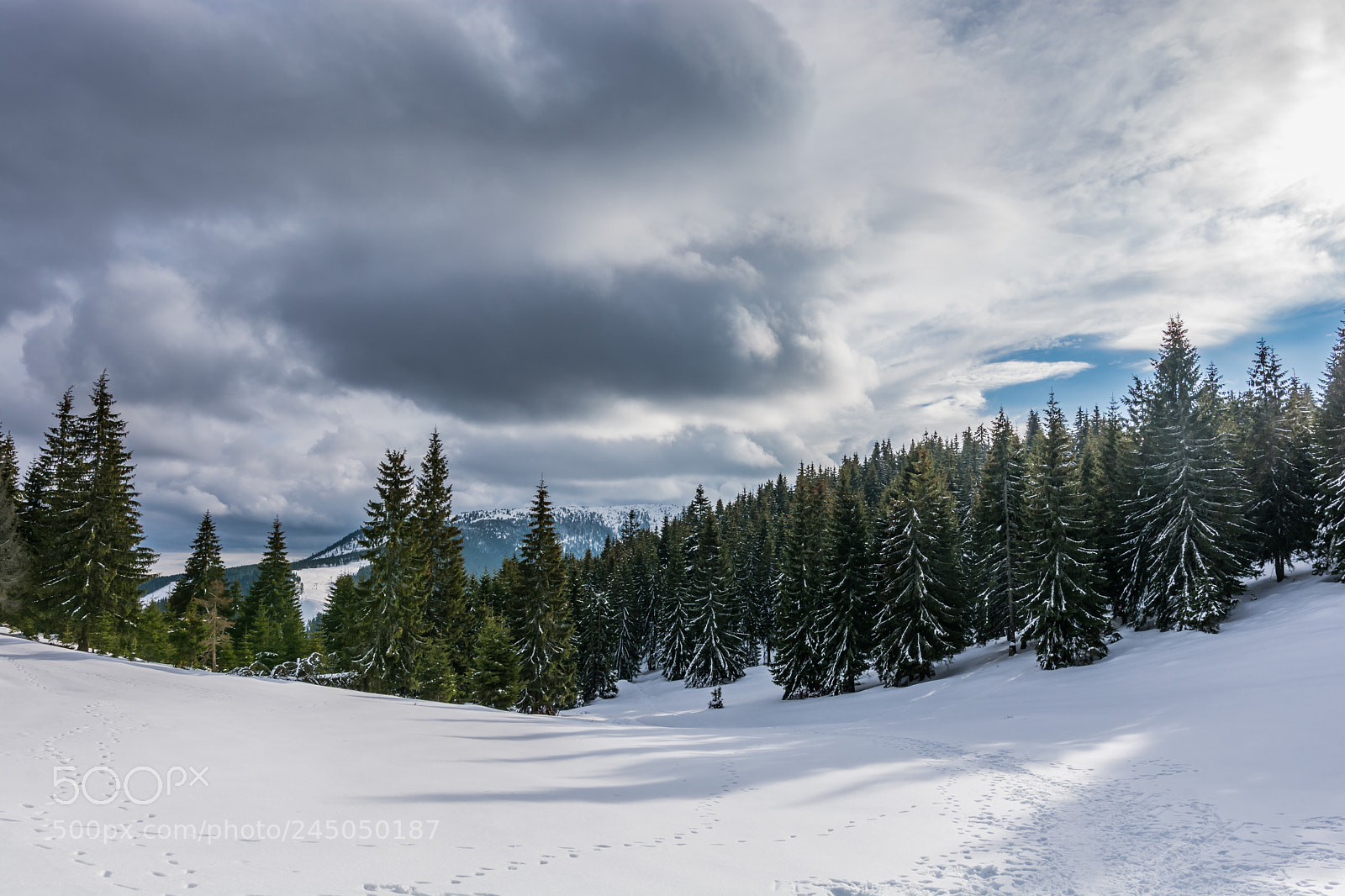 Nikon D7100 sample photo. Winter clouds photography