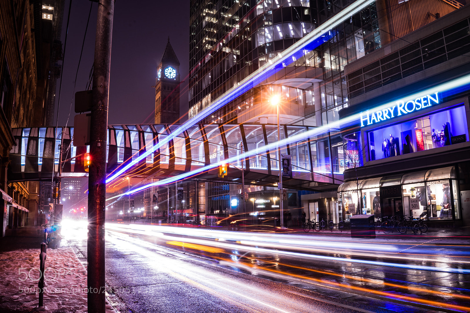 Sony a7 sample photo. Toronto busy night. photography