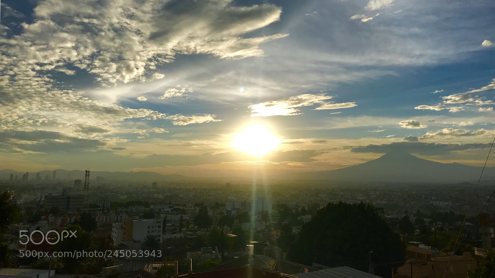 Apple iPhone 7 sample photo. Sunset puebla photography