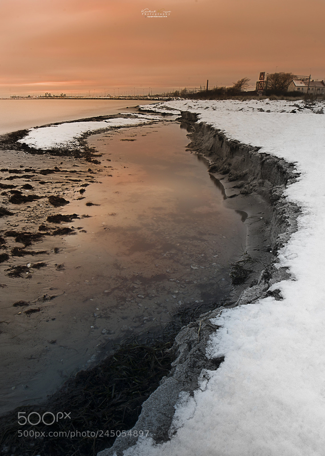 Sony a7R II sample photo. Cold sunset2018 photography