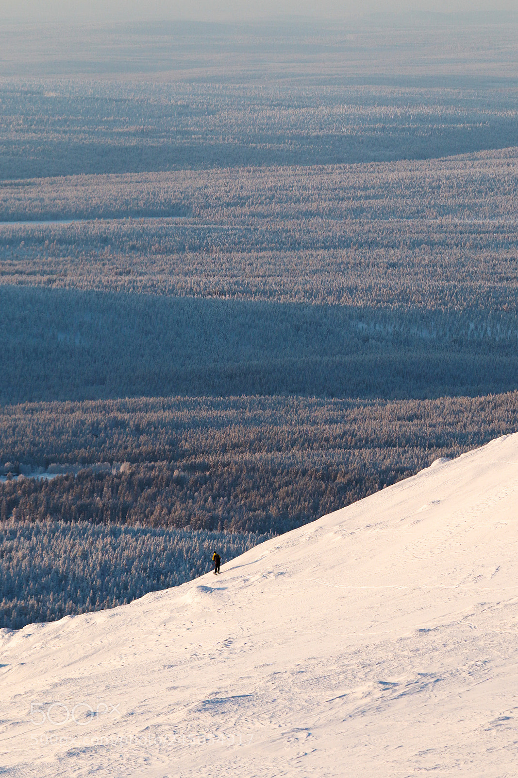 Canon EOS 200D (EOS Rebel SL2 / EOS Kiss X9) sample photo. Lonely skier #2 photography