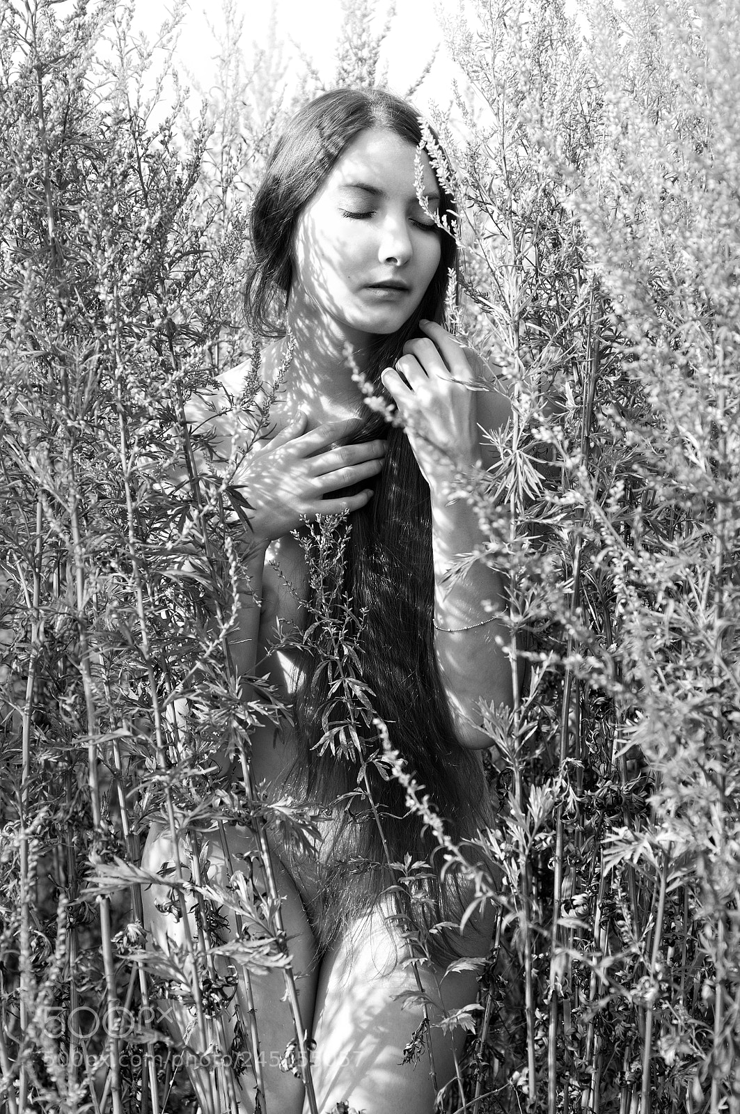 Nikon D300 sample photo. Beautiful naked woman among photography