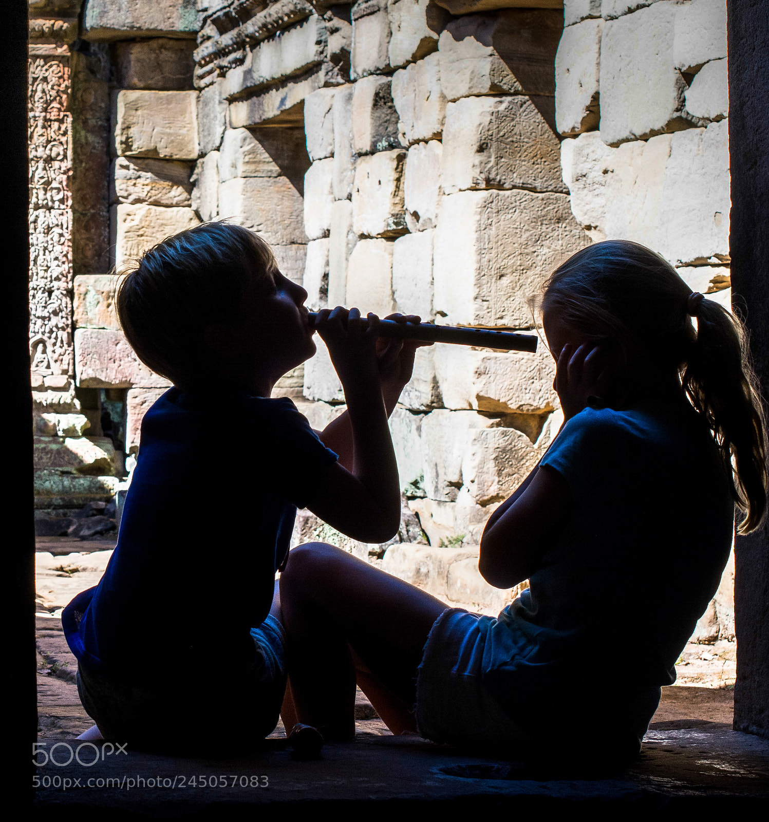 Nikon D7100 sample photo. Magic flute in ankor photography