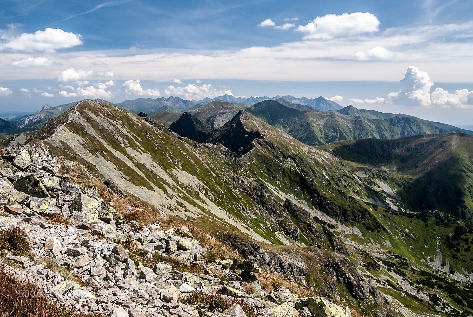 Nikon D60 sample photo. Tatras mountain range panorama photography