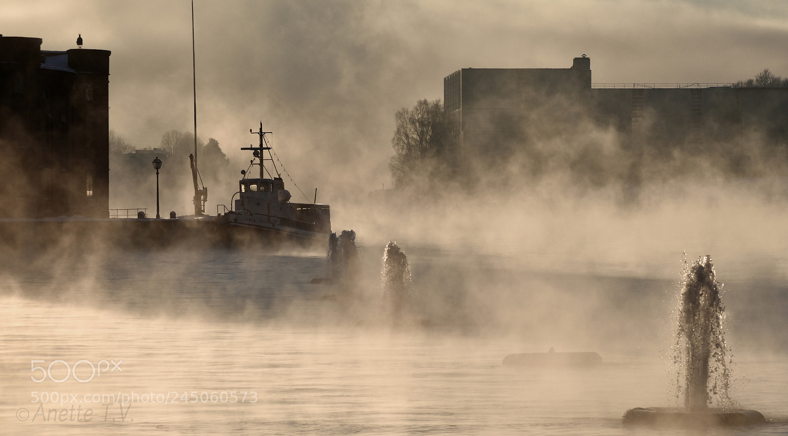 Nikon D5500 sample photo. Frost smoke .. photography