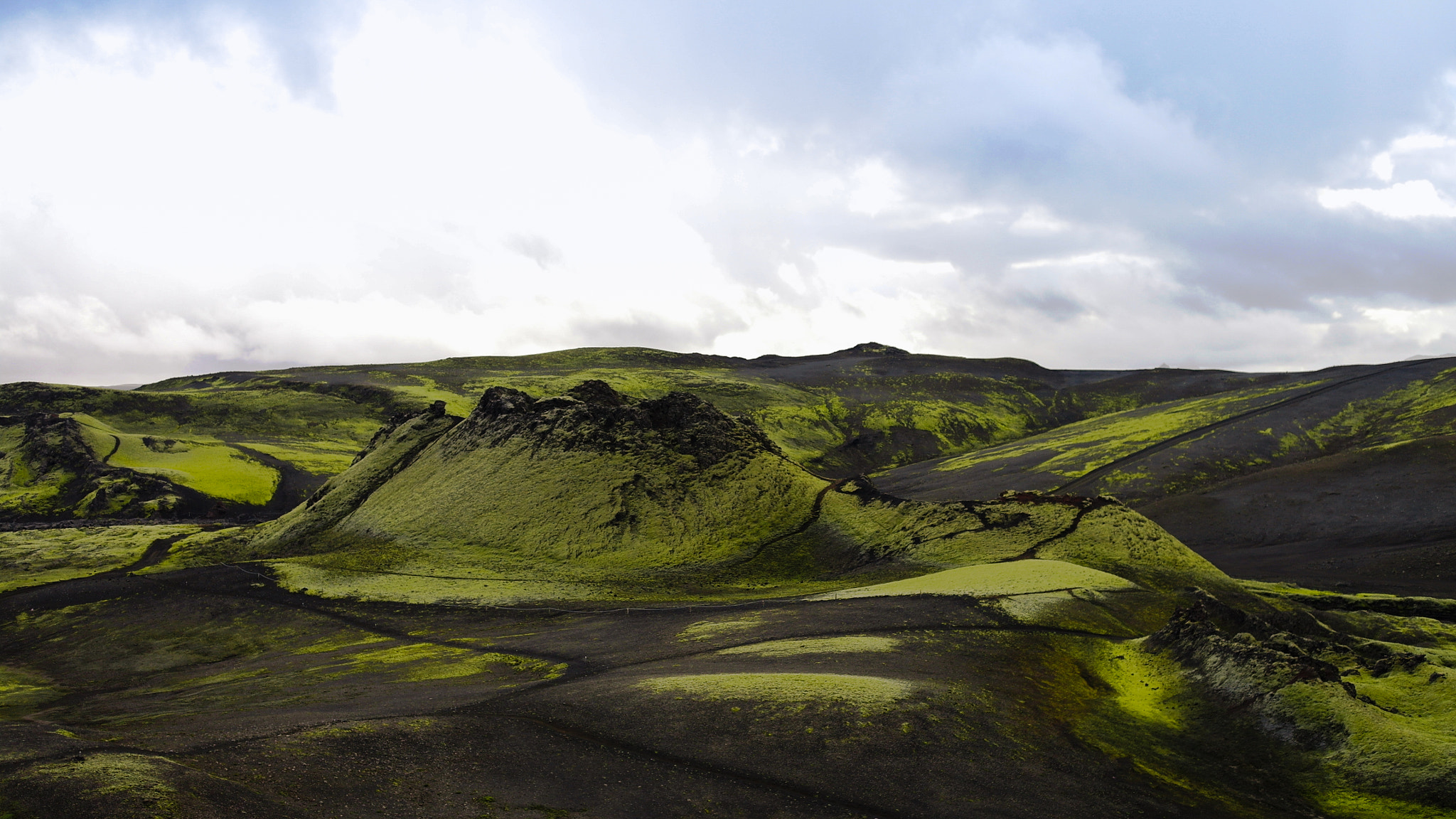 Samsung NX11 sample photo. Landscape of lakagigar volcanic valley,central iceland photography