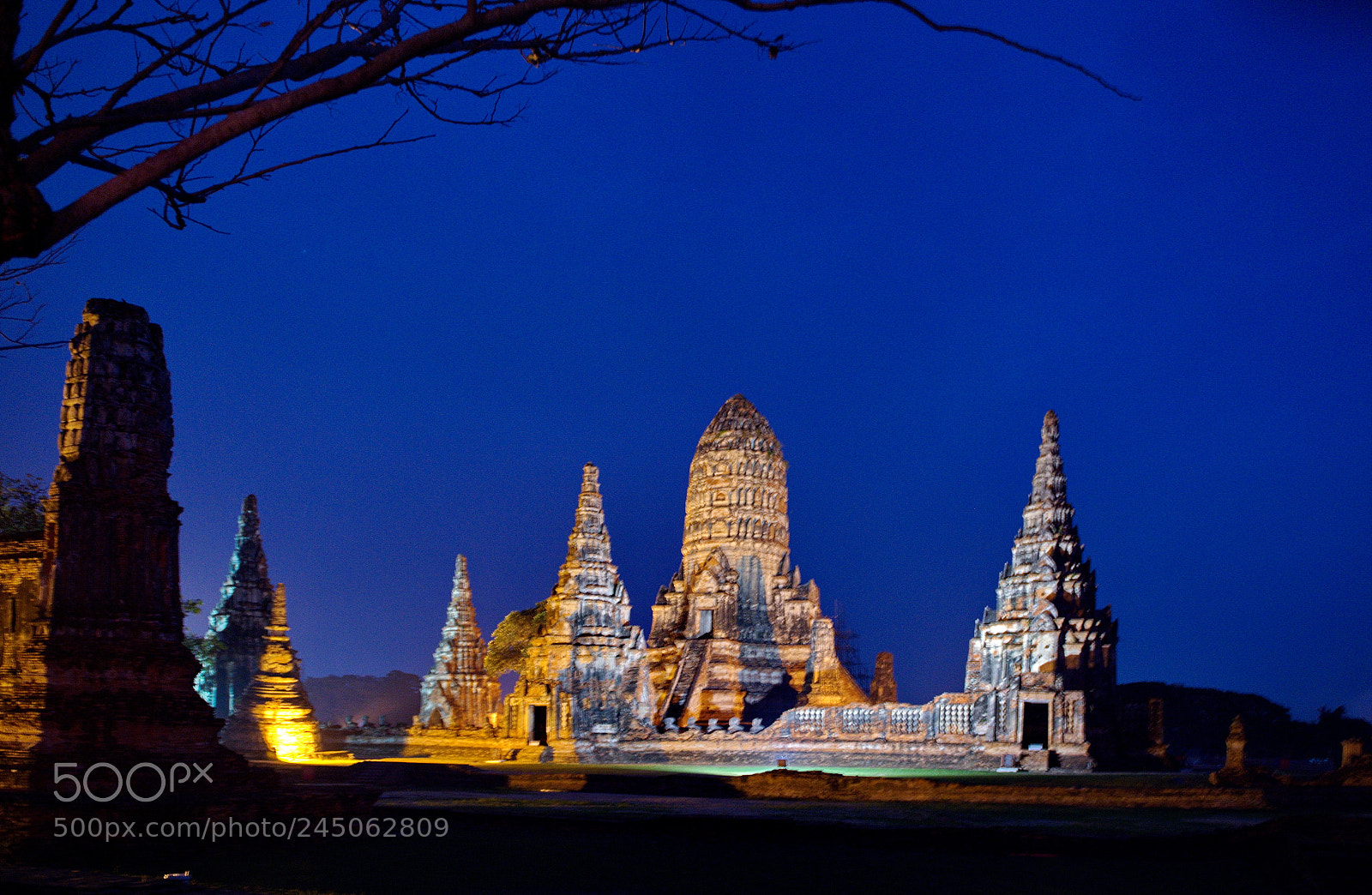 Nikon D4S sample photo. Evening in temple ayuthaya photography