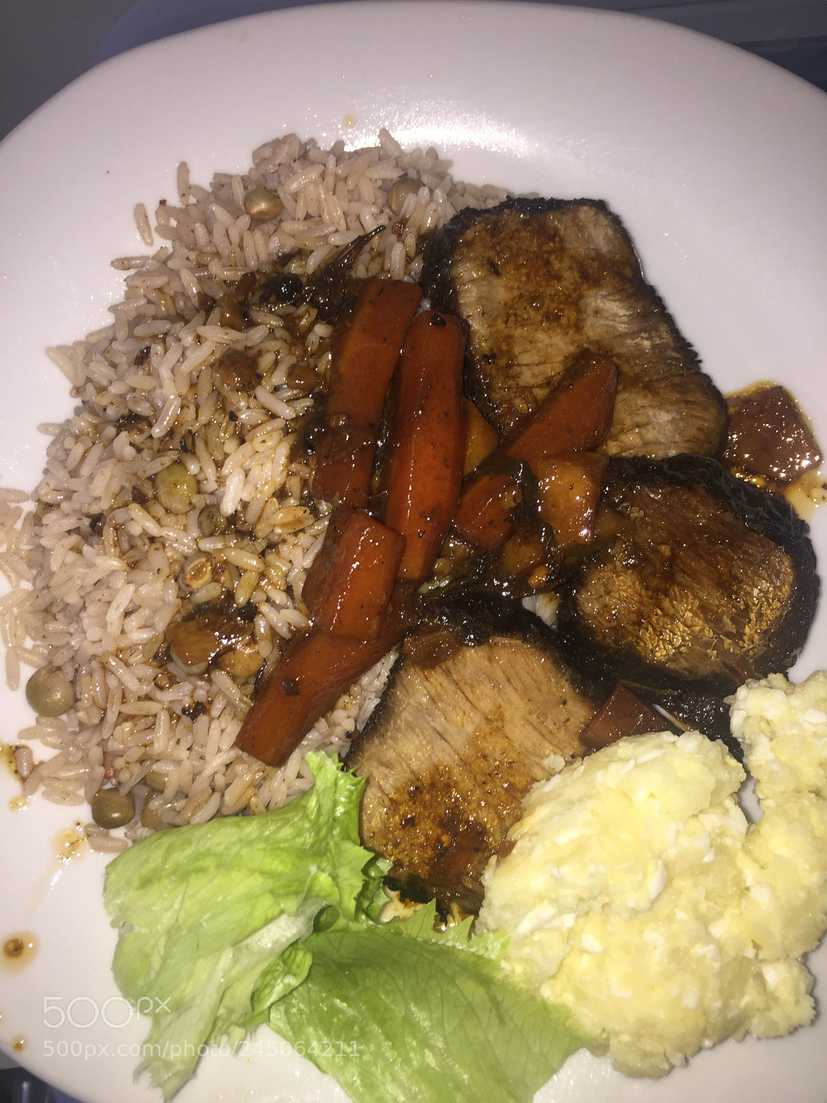 Apple iPhone 6 sample photo. Roast beef rice an photography