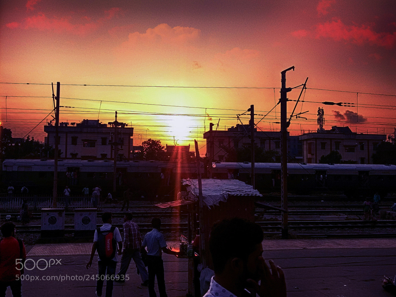 Motorola Moto G (4) sample photo. Railway station photography