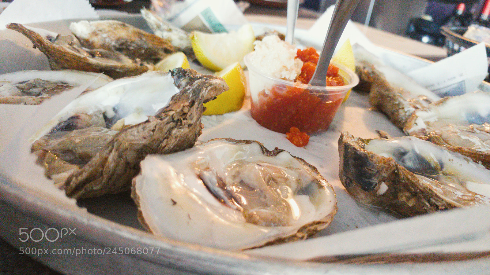 LG G5 sample photo. Oysters on the halfshell photography