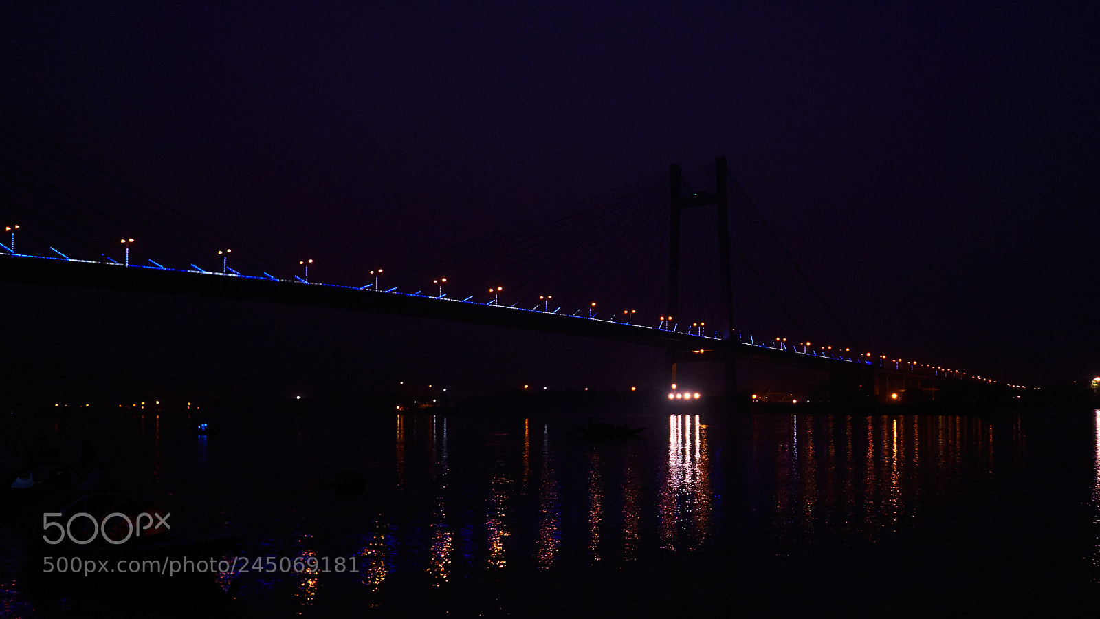 Sony a6500 sample photo. Prinsep ghat at night photography