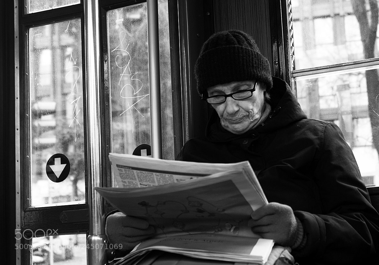 Nikon D800 sample photo. On the tram. photography
