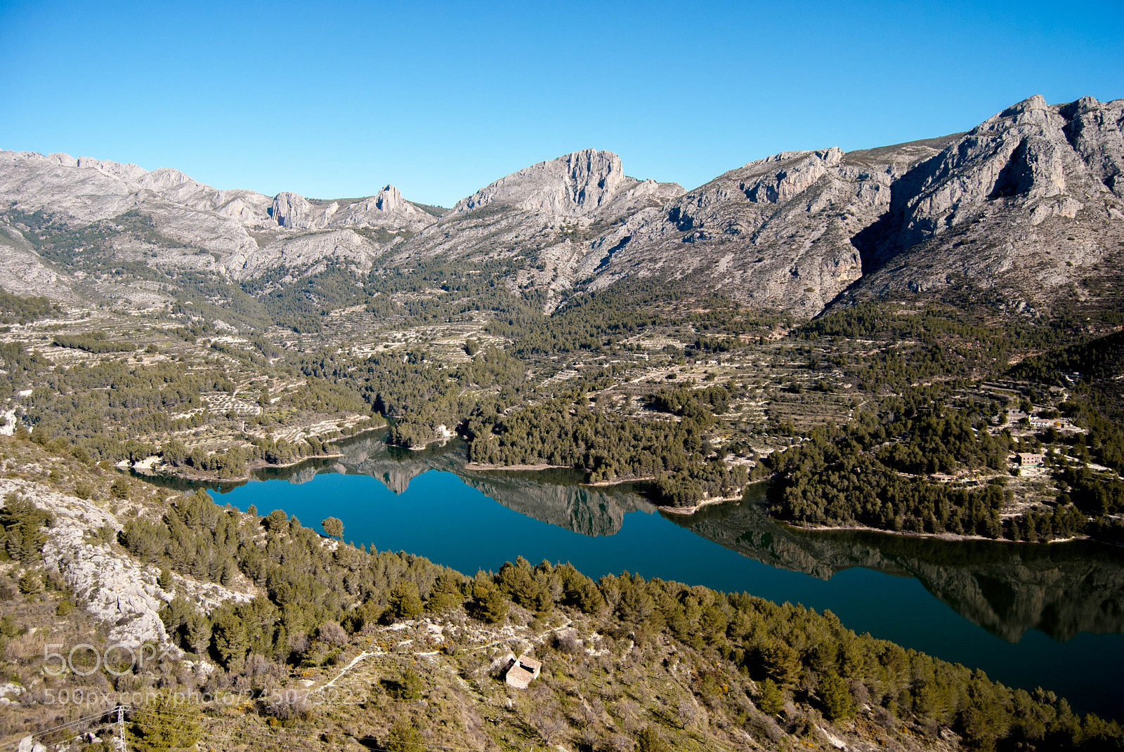 Nikon D3000 sample photo. Embassament de guadalest photography