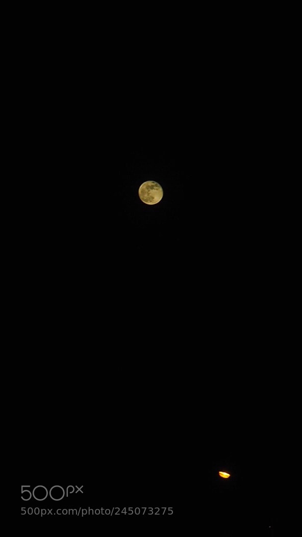 Olympus OM-D E-M10 sample photo. Full moon photography