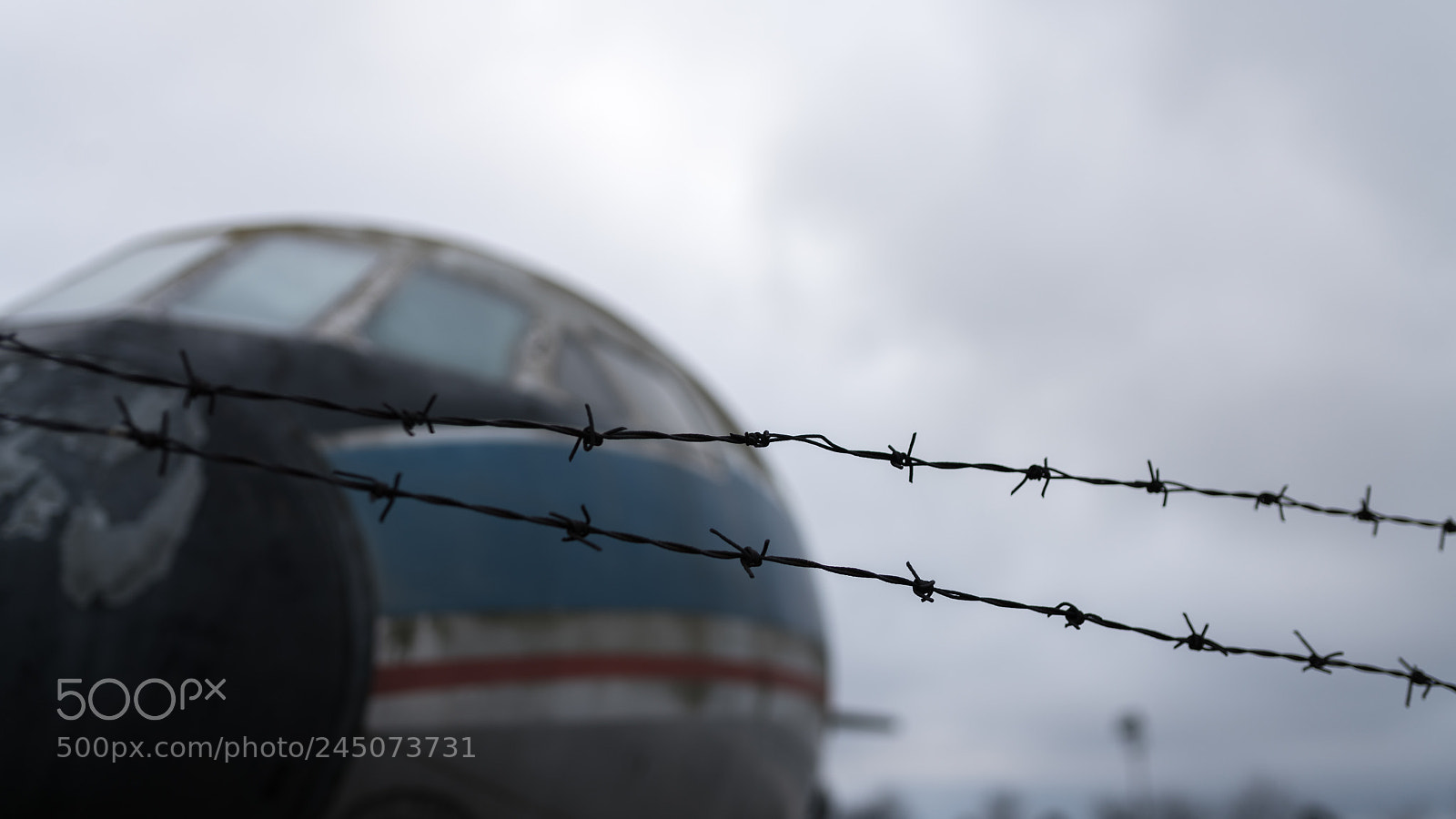 Sony a7R II sample photo. Barbed plane photography