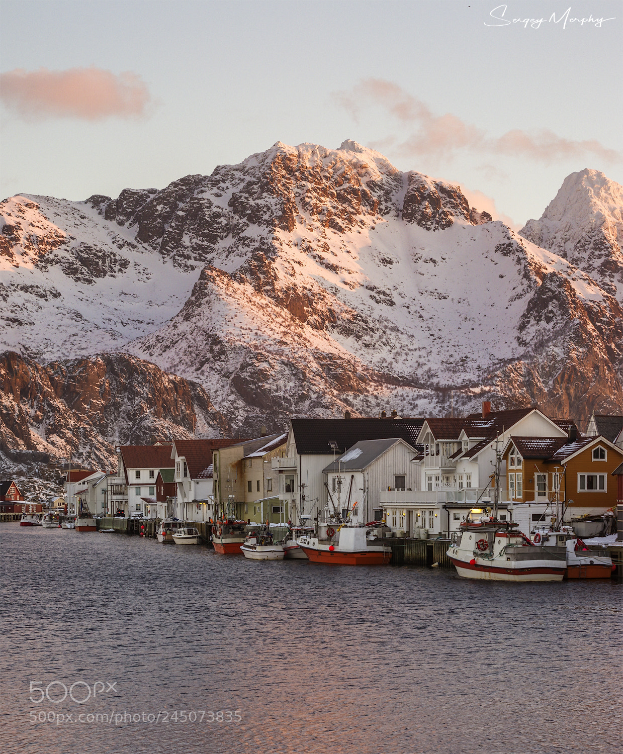 Canon EOS 60D sample photo. Sunrise in henningsvaer. lofotens photography