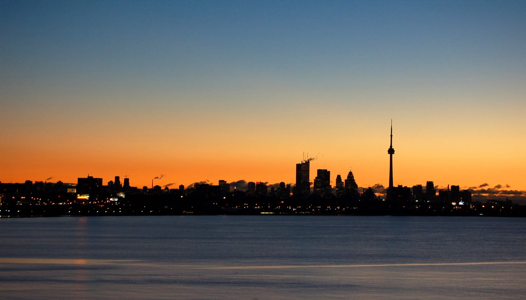 Nikon D50 sample photo. Toronto silhouette photography