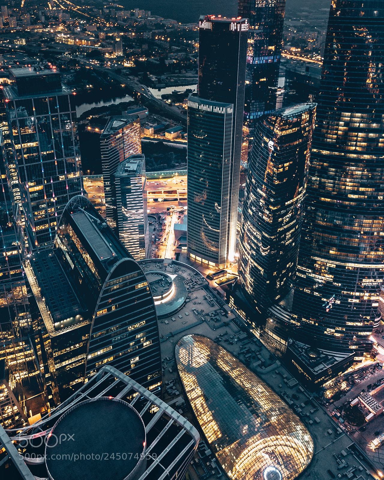 DJI FC220 sample photo. City lights photography